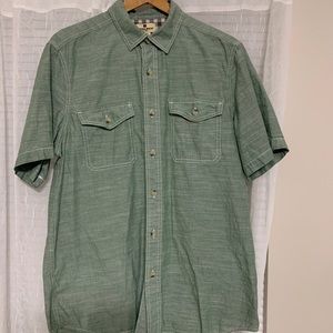 Woolrich Gray Stitch Short Sleeve Men's Size L